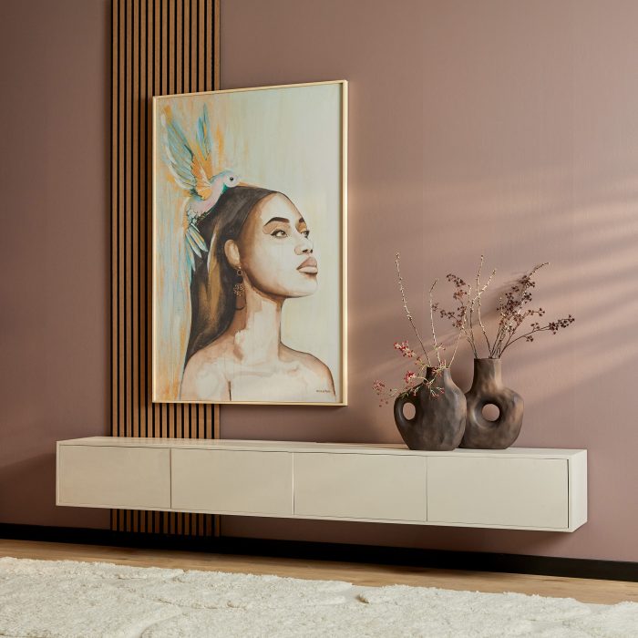 Zwevend tv-meubel Vision Sand | 240 cm - Afbeelding 1