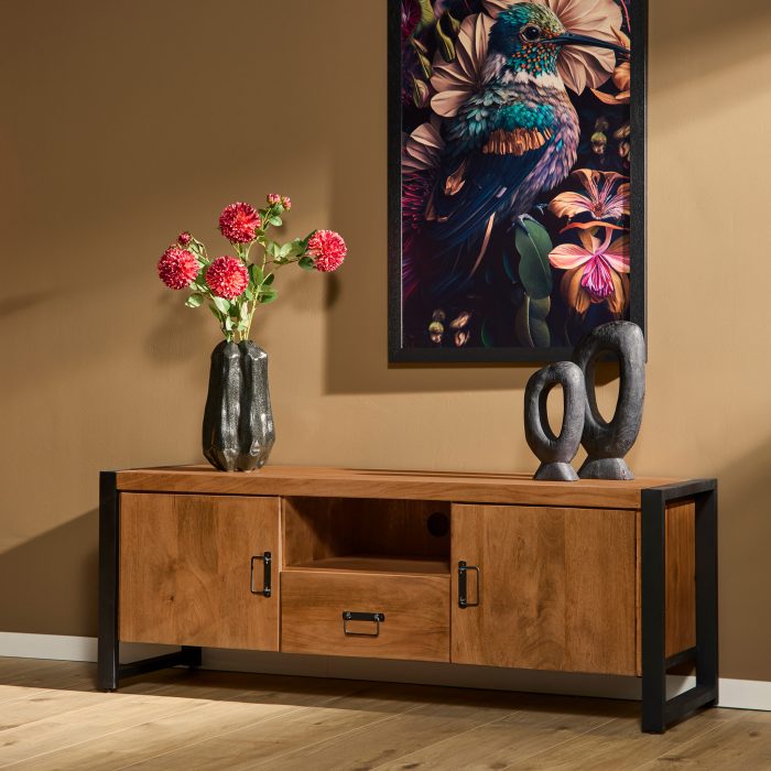 Tv-meubel Boaz 150 cm | Twee deuren en een lade - Afbeelding 1