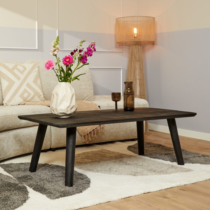 Salontafel Omaha Zwart | 130 cm - Afbeelding 1