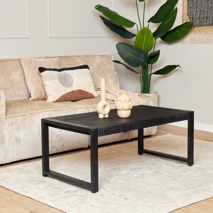 Salontafel Boaz Zwart | 110 cm - Afbeelding 1