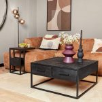 Salontafel Denver Zwart | 80x80 cm