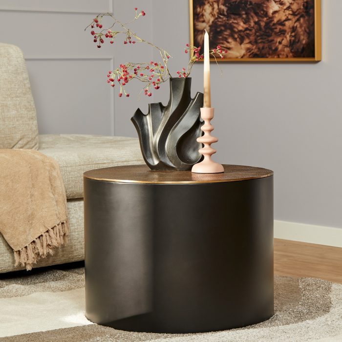 Salontafel Fiore | Zwart/Goud - Afbeelding 1