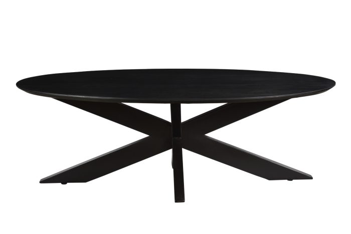 Oslo Ovaal Zwart 130 cm - Afbeelding 1