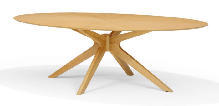 Julia 120X70 Salontafel Ovaal Eiken Naturel - Afbeelding 1
