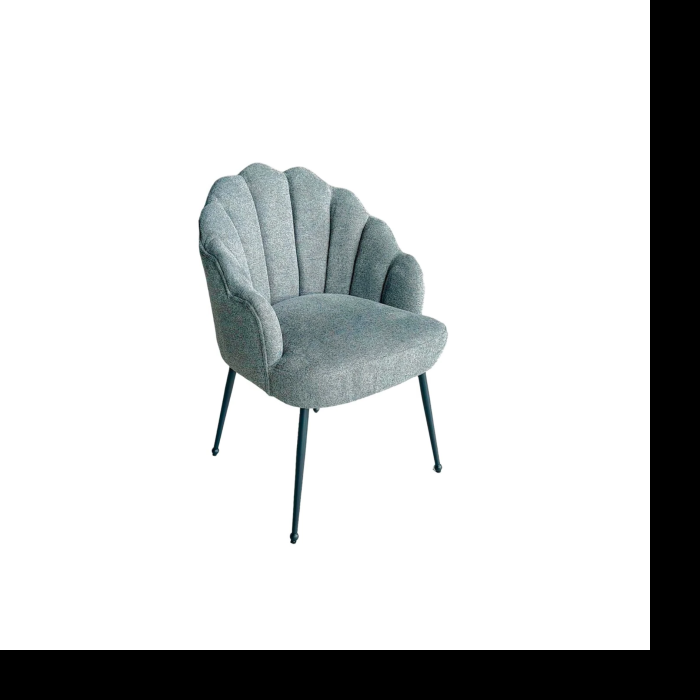 STOEL ACCENT ZB-5600 ZWARTE POTEN + DONKERGRIJS TEXERE - Afbeelding 1