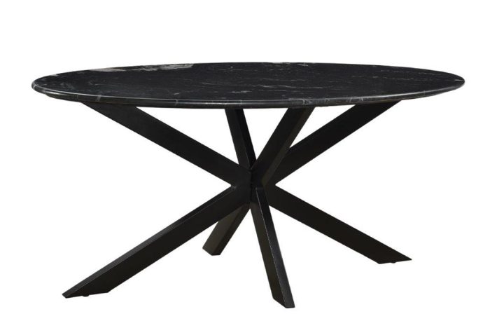 Marmeren Ovale Spin Zwart 180cm - Afbeelding 1