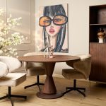 Eettafel Lima Walnoot | 150 cm | Rond