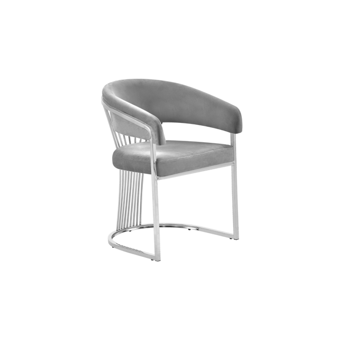 STOEL ACELYA VC806 ZILVER + GRIJS - Afbeelding 1