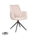 LABEL51 Eetkamerstoel Mellow - Naturel - Boucle