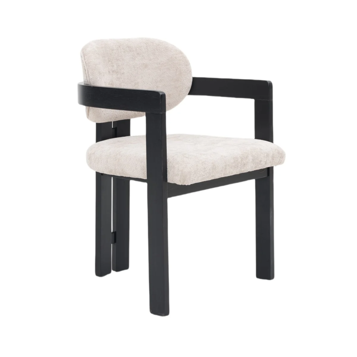 STOEL DUBAI ZB-5576 ZWARTE POTEN FY2415-6 TAUPE - Afbeelding 1