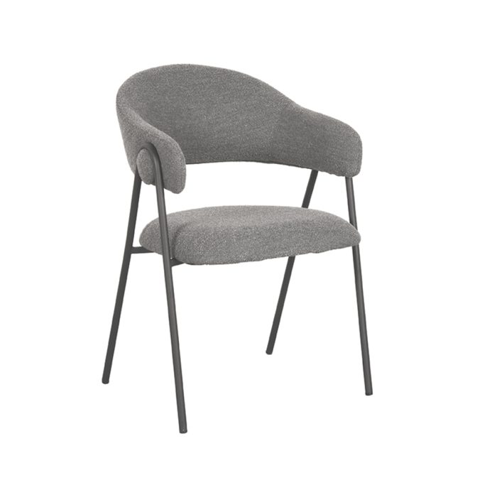 LABEL51 Eetkamerstoel Sam - Naturel - Boucle - Afbeelding 1