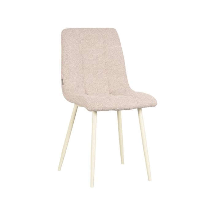 LABEL51 Eetkamerstoel Nino - Naturel - Boucle - Afbeelding 1