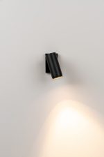Haul 55 Bed head wandlamp Led DOB 7W gestructureerd zwart - Afbeelding 2