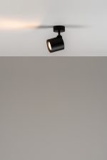 Kronn plafondlamp 3 x GU10 gestructureerd zwart - Afbeelding 2