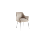 STOEL MILA VC802A ZILVER + TAUPE - Afbeelding 2