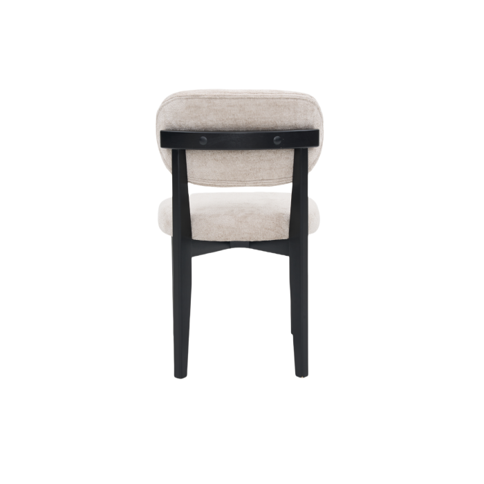 STOEL SILLA ZB-5684 ZWARTE POTEN TAUPE FY2415-6 - Afbeelding 2
