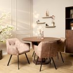 Eetkamerstoel Emma | Velvet Taupe (set van 2) - Afbeelding 2