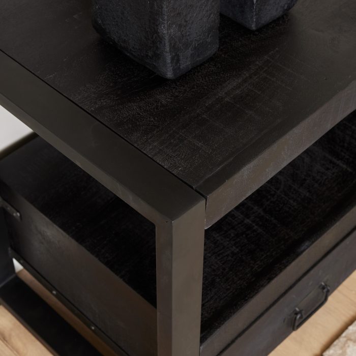 Tv-meubel Boaz Zwart | 150 cm - Afbeelding 2