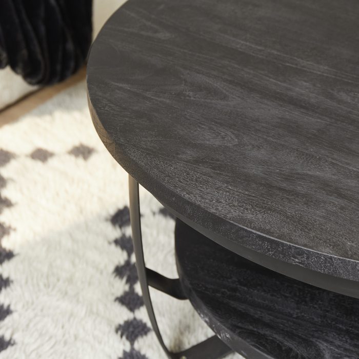 Salontafel Paras Zwart | 70 cm - Afbeelding 2