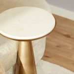 Bijzettafel Essy Small | Wit marmer 38 cm - Afbeelding 2