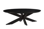 Oslo Ovaal Zwart 130 cm - Afbeelding 2