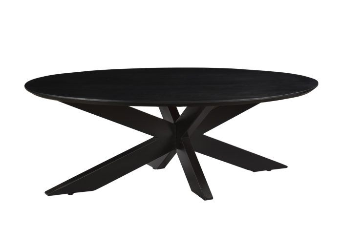 Oslo Ovaal Zwart 130 cm - Afbeelding 2