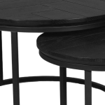 Salontafel Otik Black Oak | 70 cm | set van 2 - Afbeelding 2