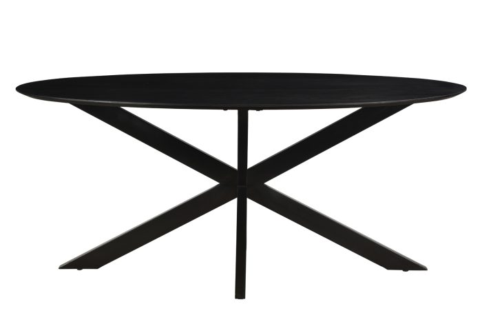 Oslo Ovaal Zwart 160 cm - Afbeelding 2