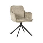 LABEL51 Eetkamerstoel Joy - Beige - Fluweel - Afbeelding 2