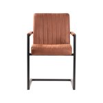 LABEL51 Eetkamerstoel Milo - Cognac - Microfiber - Afbeelding 2