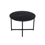 Salontafel Collin | Zwart marmer 75 cm - Afbeelding 2
