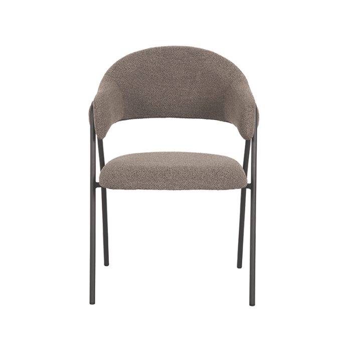 LABEL51 Eetkamerstoel Lowen - Bruin - Boucle - Afbeelding 2
