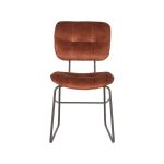 LABEL51 Eetkamerstoel Dez - Rust - Velours - Afbeelding 2