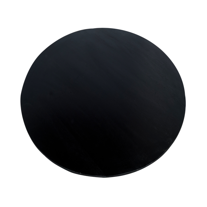 Eiken eettafel Ferris | Rond 110 cm | Zwart - Afbeelding 2