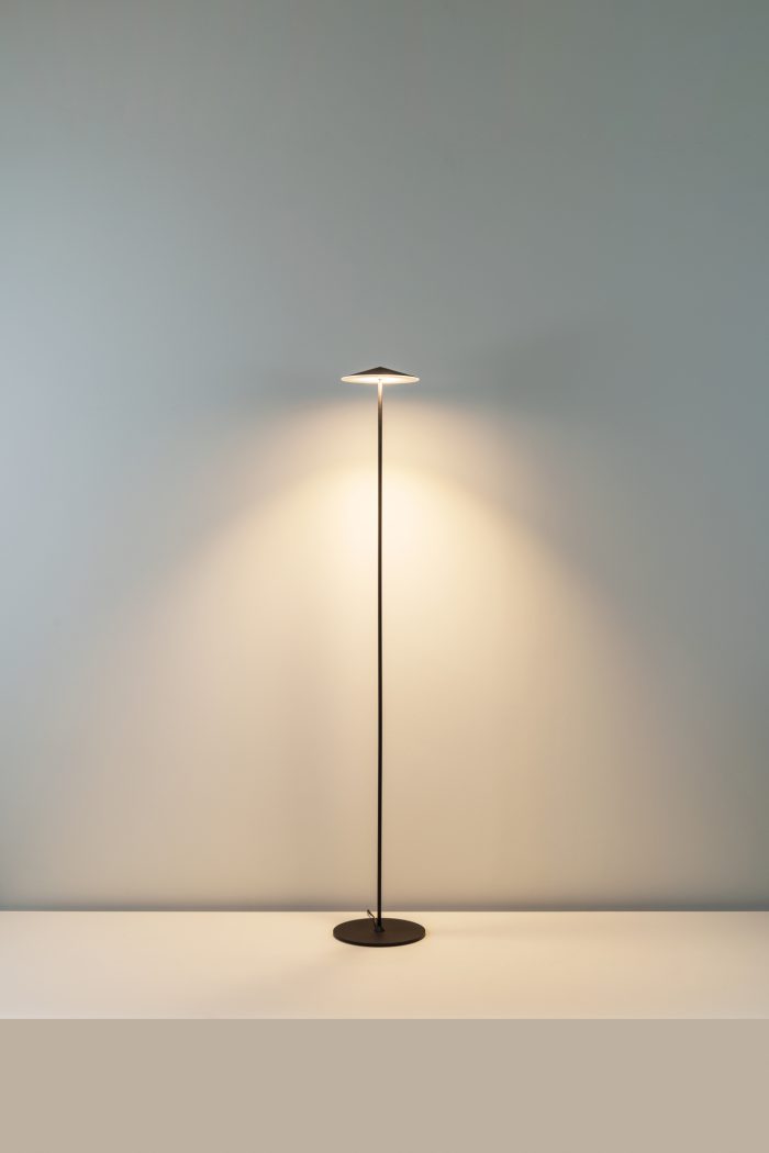 Pla Vloerlamp 160 gestructureerd wit - Afbeelding 1