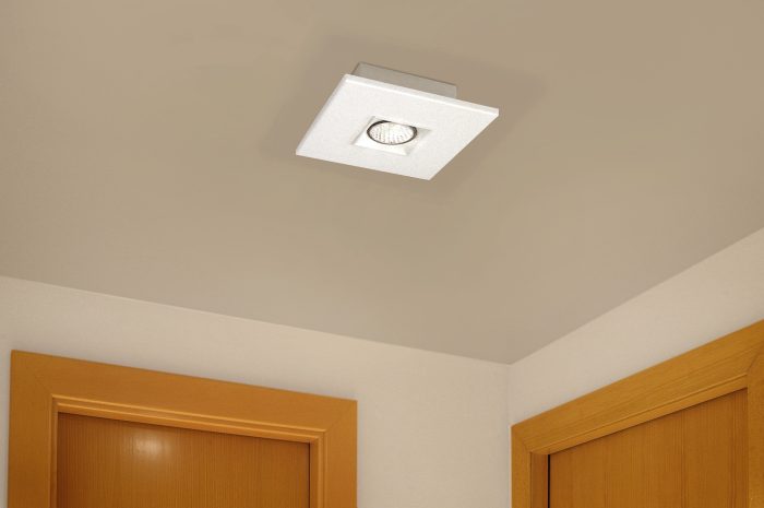 Plafondlamp Polifemo GU10 1 licht textuur wit - Afbeelding 2