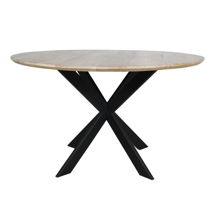 Eiken eettafel Ferris | Rond 110 cm | Naturel - Afbeelding 11