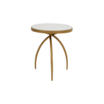 Bijzettafel Kay | Wit marmer 40 cm - Afbeelding 3