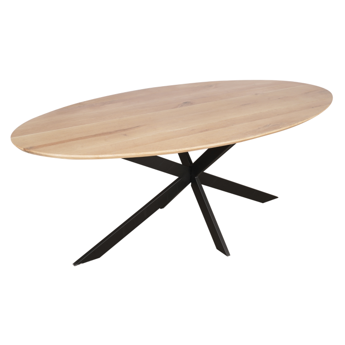 Eiken eettafel Ferris | Ovaal 210 cm | Naturel - Afbeelding 3