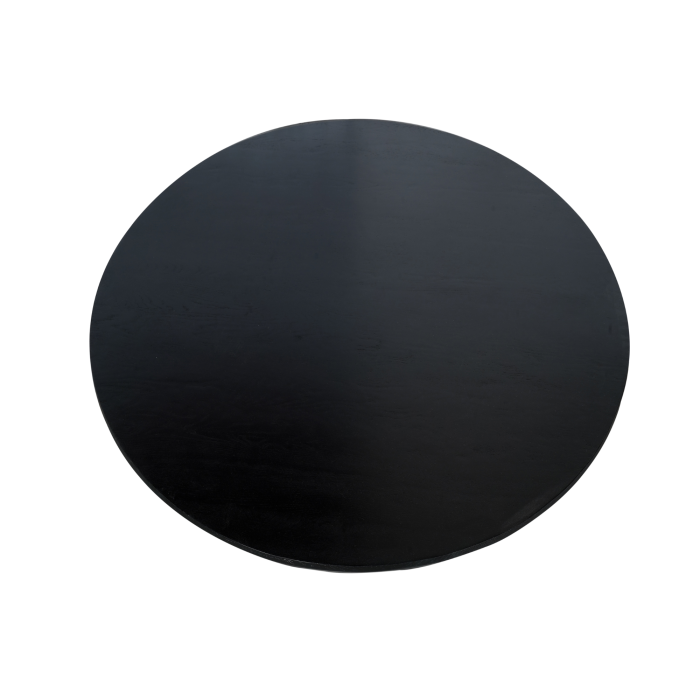 Eiken eettafel Ferris | Rond 150 cm | Zwart - Afbeelding 3