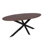 Eiken eettafel Ferris | Ovaal 210 cm | Walnoot - Afbeelding 3