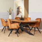 Eetkamerstoel Nova | Goud (set van 2) - Afbeelding 3