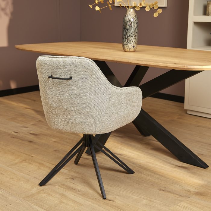 Eetkamerstoel Jens | Beige (set van 2) - Afbeelding 3