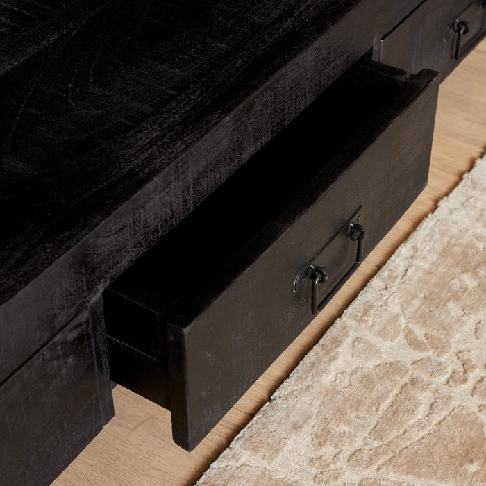 Tv-meubel Boaz Zwart | 180 cm - Afbeelding 3