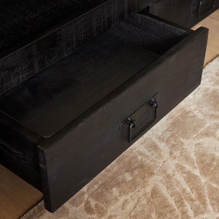 Tv-meubel Boaz Zwart | 150 cm - Afbeelding 3