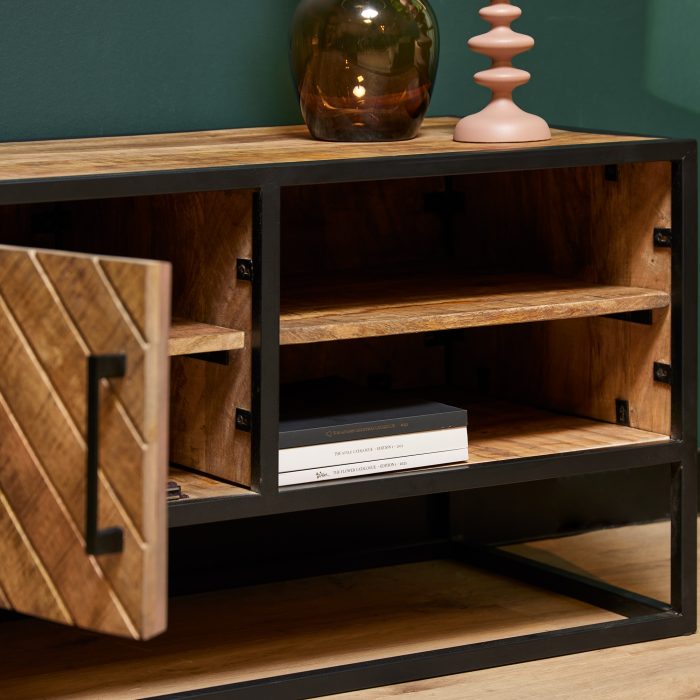 Tv-meubel Boaz Zwart | 220 cm - Afbeelding 3