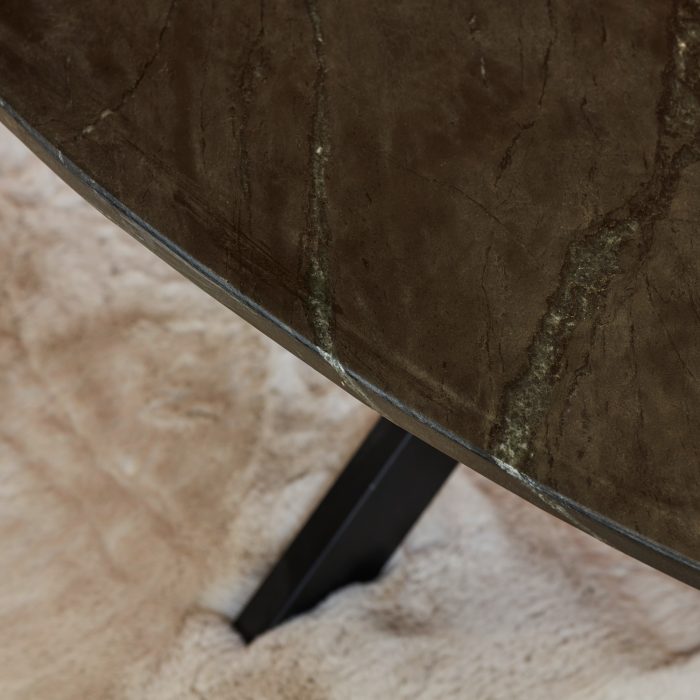 Salontafel Faye | Ovaal | Zwart marmer - Afbeelding 3