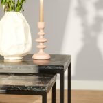 Salontafel set Daan | Zwart marmer 50-40 cm - Afbeelding 3