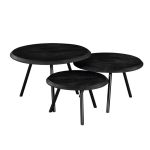 Salontafel Ohio Zwart | set van 3 - Afbeelding 3