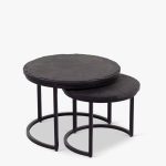 Salontafel set Ora | Zwart Kadappa Stone 60-45 cm - Afbeelding 3